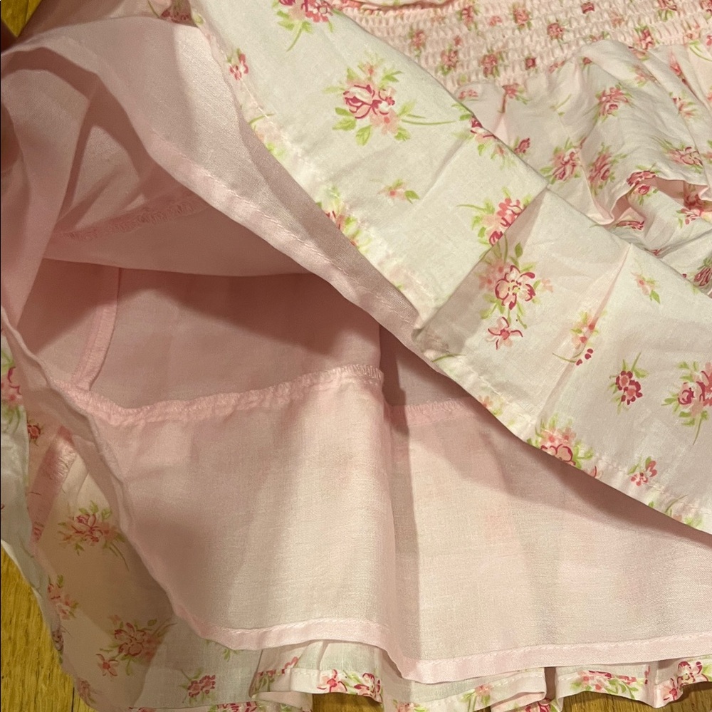 Pink Floral Ruffle Dresses - Picture 4 of 6